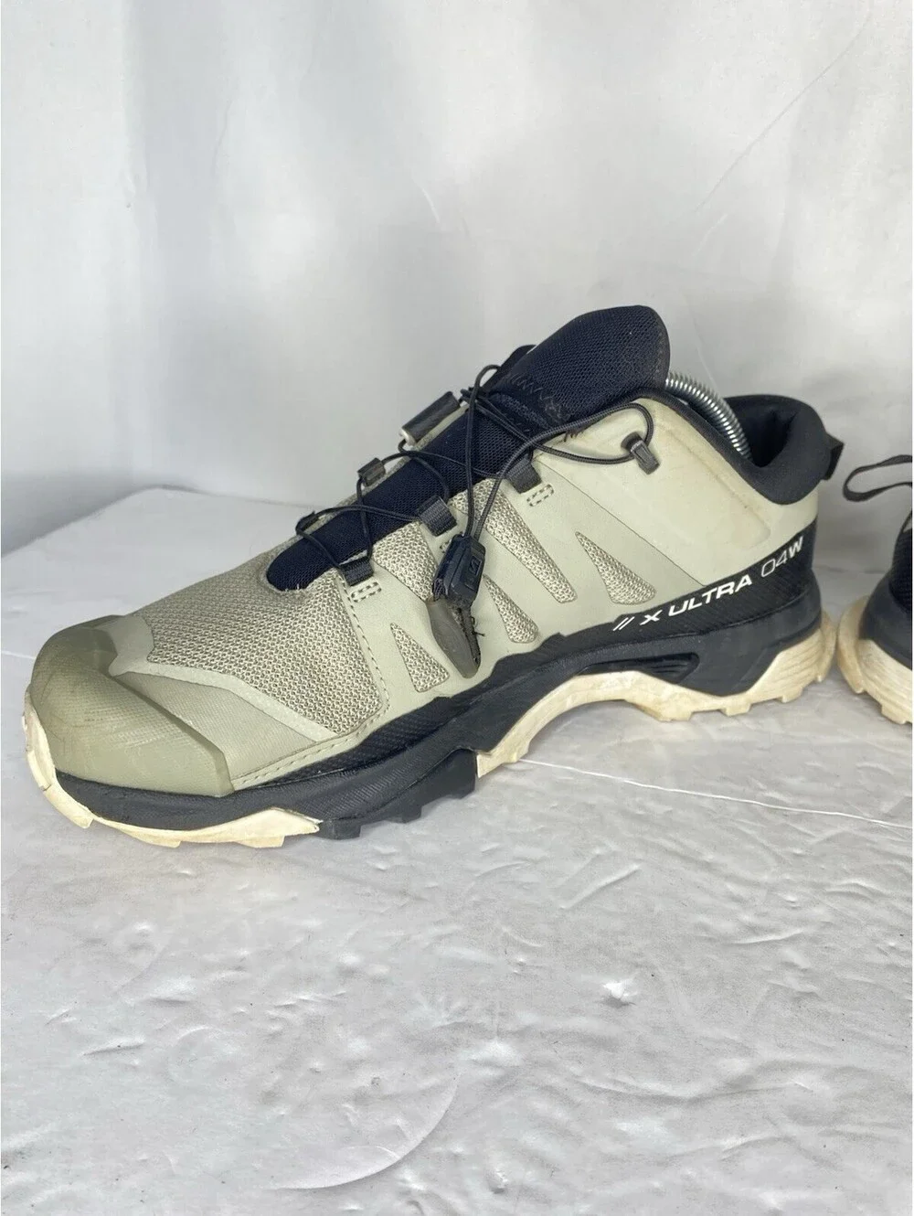 Salomon X Ultra 4 Shoes Womens Size 10 Green Hiking Trail Sneakers